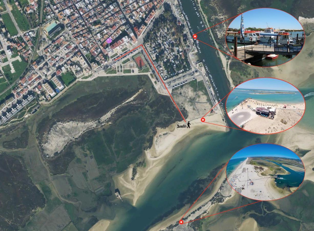 Apartamento Na Primeira Linha Da Ria Formosa Fuzeta Bagian luar foto